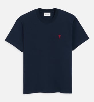 T-shirt Ami de Coeur Rouge unisexe - AMI Paris - Bleu nuit