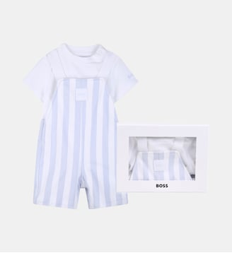 Ensemble salopette et tee-shirt - BOSS Kidswear - Ciel