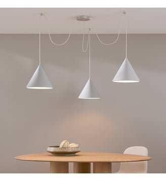 Suspension modulable 3 cônes - AM.PM - Gris