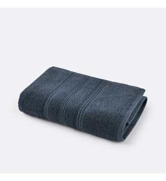 Drap de bain maxi éponge bio 600 g/m2 Ismo - La Redoute Interieurs - Bleu marine