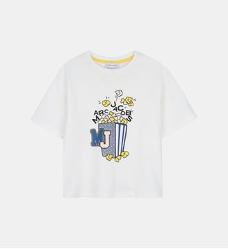 Tee-shirt manches courtes - Marc Jacobs Kids - Ivoire pastel