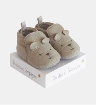 Chaussons bébé - Doudou Et Compagnie - Gris