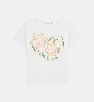 Tee-shirt à manches courtes - Billieblush - Blanc