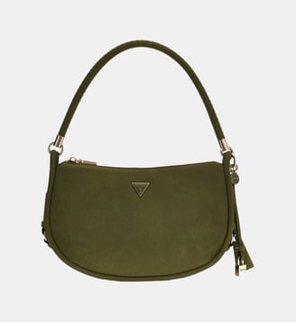 Sac à bandoulière en suédine synthétique Danya - Guess - Vert multi