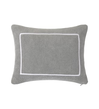 Coussin Croisiere en coton - Yves Delorme - Platine