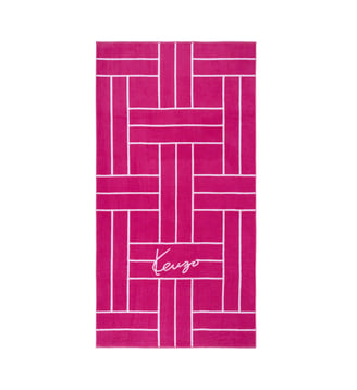 Serviette de plage  en coton - Kenzo Home - Fuchsia