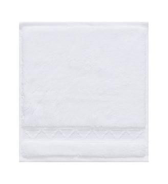 Carré visage Caresse - Le Jacquard Francais - Blanc