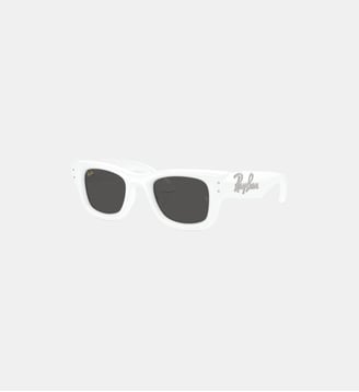 Lunettes de soleil Carré RB4940B Wayfarer Puffer Crystal Edition - Ray Ban - Blanc et strass