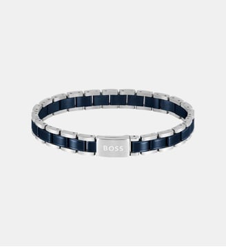 METAL LINKS ESSENTIALS ACIER ET BLEUPCE. - BOSS - Acier et bleu