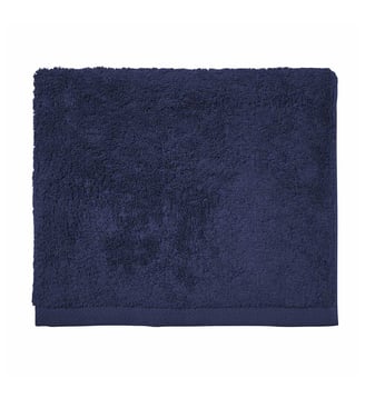 Serviette invitée unie en coton, 530 gr/m², AQUA - Essix - Bleu nocturne