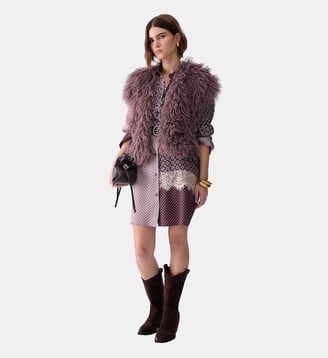 Robe Chemisier en Twill - Liu Jo - Aubergine