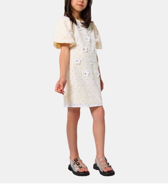 Robe à manches bouffantes - Marc Jacobs Kids - Blanc