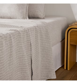 Drap plat lin lavé La Redoute Interieurs