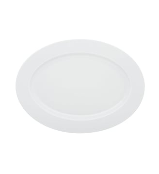 Plat Ovale 36,5 X 26,5 Cm - L Blanc - Degrenne - Blanc