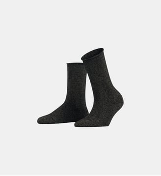 Chaussettes Shiny Fibre artificielle - Falke - Noir basic