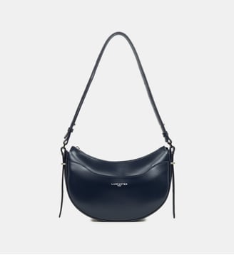 Sac à main demi-lune Suave Ace en cuir - Lancaster - Bleu foncé