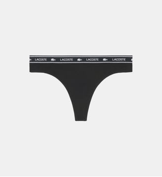 String coton stretch bande siglée - Lacoste - Noir