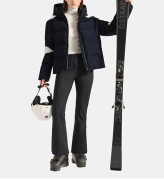 Doudoune charloy col capuche coupe oversize - Fusalp - Marin, noir et neige