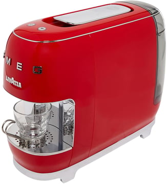 Cafetière à dosette Smeg rouge - Lavazza - Rouge