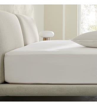 Drap-housse en percale lavée, bonnet 30 cm AM.PM