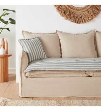 Matelas d'assise lin/coton - La Redoute Interieurs - Naturel