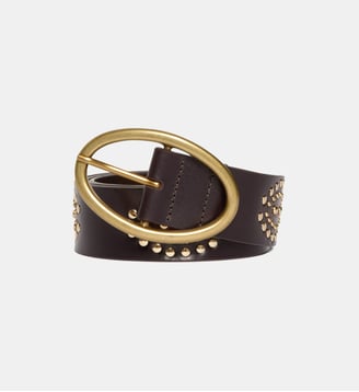 Ceinture Iris En Cuir 40mMm - Vanessa Bruno - Acajou