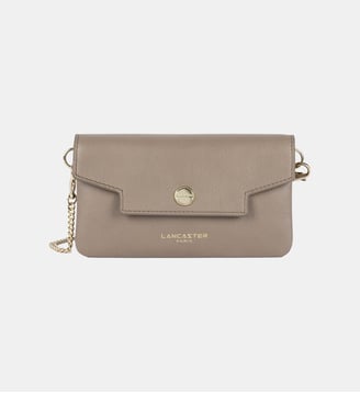 Mini pochette Mademoiselle Grace en cuir - Lancaster - Sable foncé