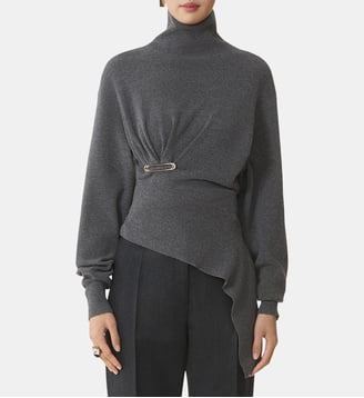 Pull En Laine Et Cachemire - Lanvin - Gris
