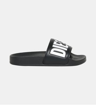 Claquettes avec logo - Diesel Kids - Noir