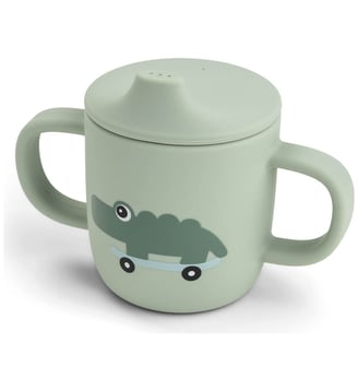 Tasse à bec à 2 anses en silicone - Done by Deer - Vert
