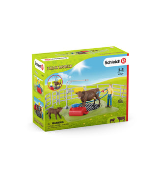 Station de lavage pour vaches - Schleich - Multicolore