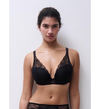 Soutien-gorge coques plongeant - Chantelle Pulp - Noir