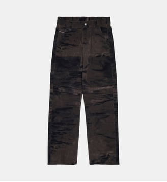 Pantalon cargo effet velours - Diesel Kids - Bordeaux
