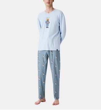 Pyjama en jersey de coton épais - Esprit Livre - Arthur - Gris