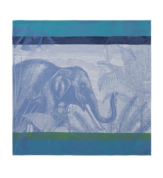 Serviette de table Sinharâja - Le Jacquard Francais - Ocean