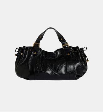 Sac à main en cuir effet froissé - 24H - Gerard Darel - Noir