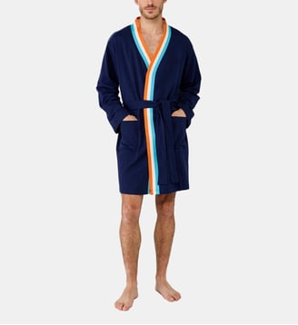 Robe de chambre en coton - Marine - Arthur - Marine