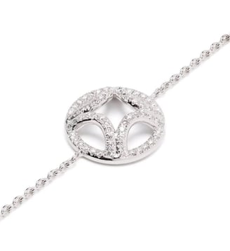 Bracelet Perpétuel.le pavé - Loyal.e Paris - Or blanc