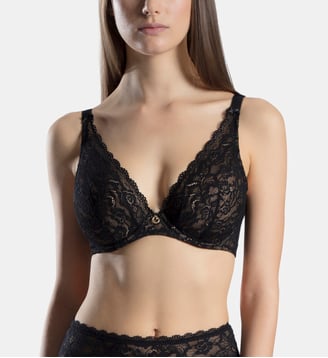 Soutien gorge Triangle avec armatures confort - Aubade - Noir