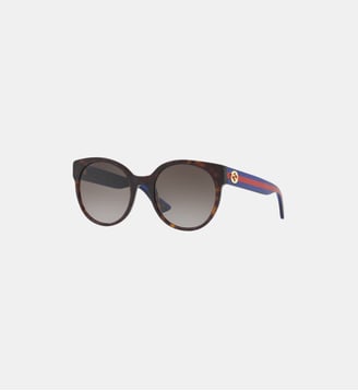 Lunettes de soleil Rond GG0035SN - Gucci - Brun