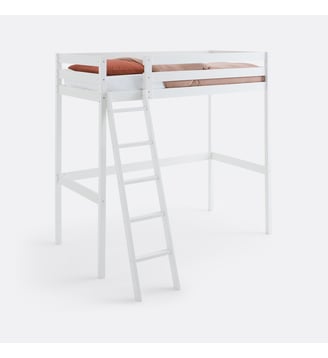 Lit mezzanine avec sommier - La Redoute Interieurs - Blanc