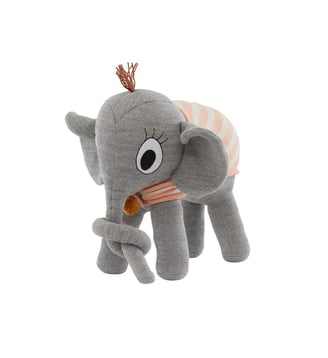 Peluche en coton motif animal - OYOY - Gris