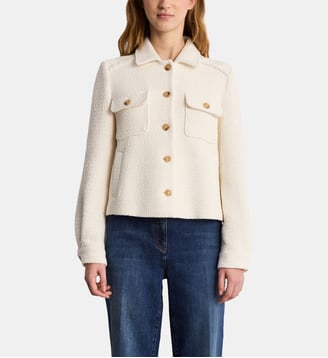 Blouson court en tweed - MARJORIE - Pablo - Écru