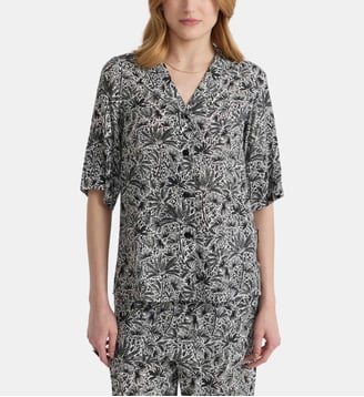 chemise en viscose - Agnès b. - Noir