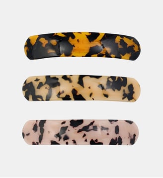 Set de 3 barrettes écailles - Balaboosté - Beige