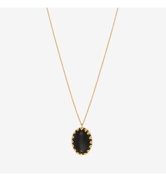 Collier doré quartz rose petit modèle - DUBARRY Caroline Najman