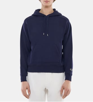 Sweatshirt à capuche en jersey de coton - Fursac - Marine