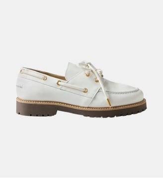 Chaussures bateau cuir - Claudie Pierlot - Écru
