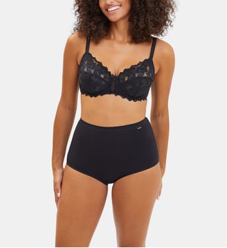 Lot de trois culottes Simplement Coton B - Sans Complexe - Noir