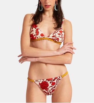 Bas de maillot the bain Dragonflower Mini Red - La DoubleJ - Rouge